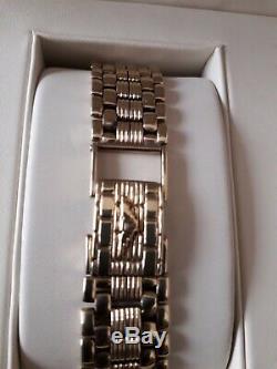 9ct gold Longines men's quartz watch with 9ct gold bracelet in fab condition
