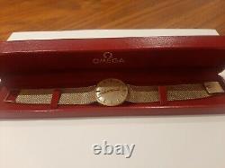 9ct gold Omega automatic watch, very heavy (63g) with original Omega box