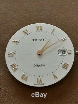 9ct gold Tissot men's quartz watch with 9ct gold bracelet in fabulous condition