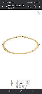 9ct gold bracelet 7.5 New