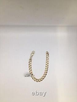 9ct gold bracelet, 8.1g, length 14 inches