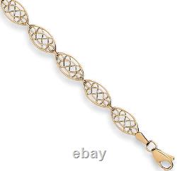 9ct gold bracelet Celtic link 7.5 inch 9carat yellow gold UK hallmarked new