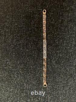 9ct gold bracelet Greek Key
