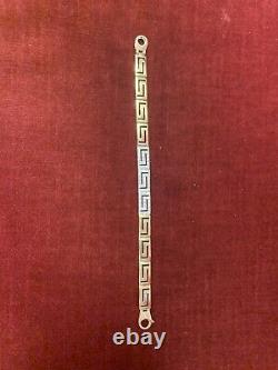 9ct gold bracelet Greek Key