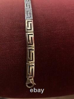 9ct gold bracelet Greek Key