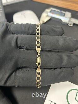 9ct gold bracelet pre owned, 7.5inch HALLMARKED