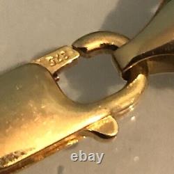 9ct gold bracelet ships anchor style links yellow gold comes boxed