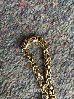 9ct gold byzantine bracelet