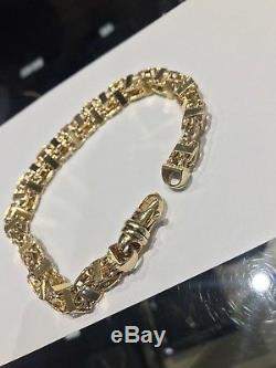 9ct gold cage style bracelet hip hop fashion