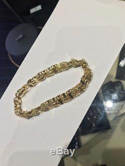 9ct gold cage style bracelet hip hop fashion