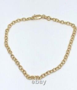 9ct gold chain link bracelet