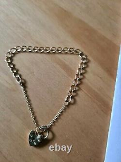 9ct gold charm bracelet