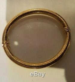 9ct gold crackle pattern bangle bracelet 10.5g, brand new never worn, not scrap