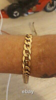 9ct gold curb bracelet