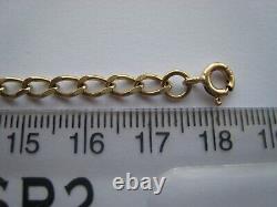 9ct gold curb bracelet hallmarked 3.96g