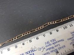 9ct gold figaro bracelet