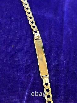 9ct gold id bracelet