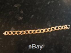 9ct gold mens bracelet 41g excellent condition