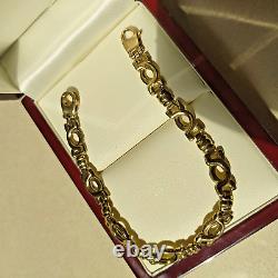 9ct gold ornate ladies bracelet Pre owned Weight 10.3 grams Length 7 ¾ inch