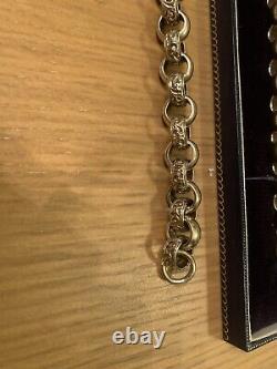 9ct gold plated silver chunky belcher bracelet