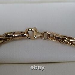 9ct gold quality Spiga bracelet Pre-owned Weight 13.2 grams Length 7 ½ inch