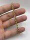 9ct Gold Rope Bracelet (including Safety Chain)