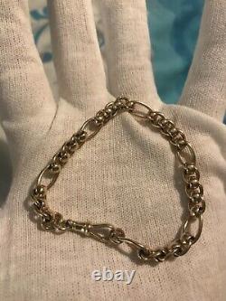 9ct gold top quality roller ball bracelet mint heavy not scrap