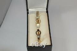 9ct gold torque bangle bracelet 30.5 grams / hook & loop bracelet / 375 gold