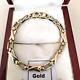 9ct Gold Vintage Multi Colour Ornate Bracelet Pre Owned Weight 10 Grams