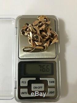 9ct heavy Gold Bracelet 76.6 grams