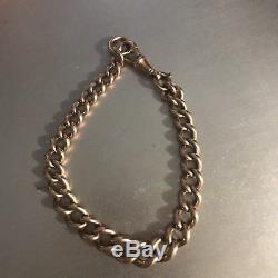 9ct rose gold bracelet 32g Weight