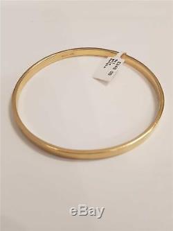 9ct solid gold bangle