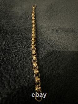 9ct solid gold belcher bracelet 11 Grams