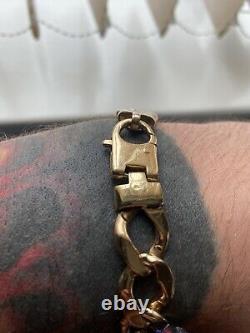 9ct solid gold curb bracelet