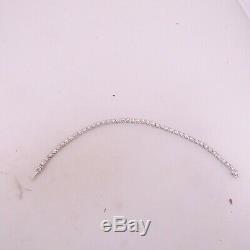 9ct white gold 2ct diamond line bracelet