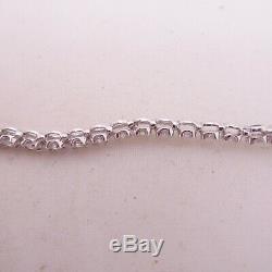 9ct white gold 2ct diamond line bracelet