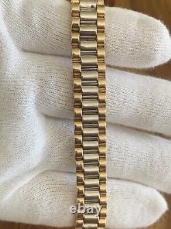 9ct yellow & White gold Rolex Style bracelet 35.9g hallmarked 8.5 X 12.5mm New