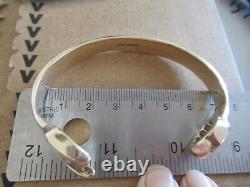 9ct yellow gold 36g Mechanic Spanner Torque Bangle Bracelet Hallmarked Unisex