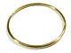 9ct Yellow Gold 3mm Wide Golf Bangle 69mm Outside Diameter Free Express Post