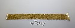 9ct yellow gold Beautiful mesh bracelet 7 1/2 inches long