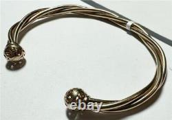 9ct yellow gold bangle 10.1g (sh22809l)