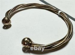 9ct yellow gold bangle 10.1g (sh22809l)