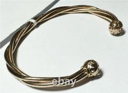 9ct yellow gold bangle 10.1g (sh22809l)