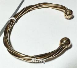 9ct yellow gold bangle 10.1g (sh22809l)