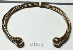 9ct yellow gold bangle 10.1g (sh22809l)