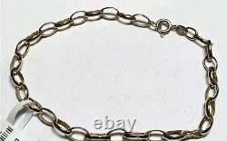 9ct yellow gold belcher bracelet 1.9g