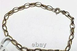 9ct yellow gold belcher bracelet 1.9g