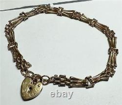 9ct yellow gold bracelet 4.2g