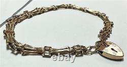 9ct yellow gold bracelet 4.2g