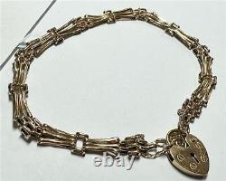 9ct yellow gold bracelet 4.2g